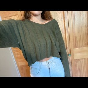Dark green knit PacSun sweater